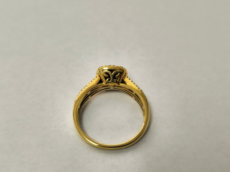 0.60 Carat Total Diamond Wedding Ring in 10k yellow Gold