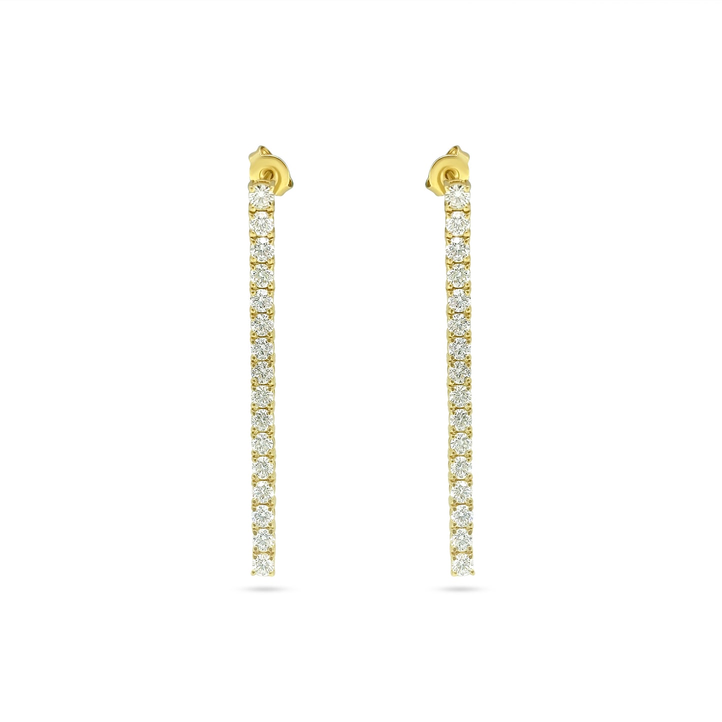 3.50cwt Diamond Tennis Earrings for Her