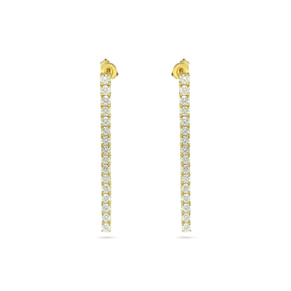 3.50cwt Diamond Tennis Earrings for Her