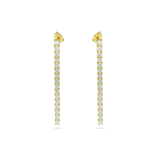 3.50cwt Diamond Tennis Earrings for Her