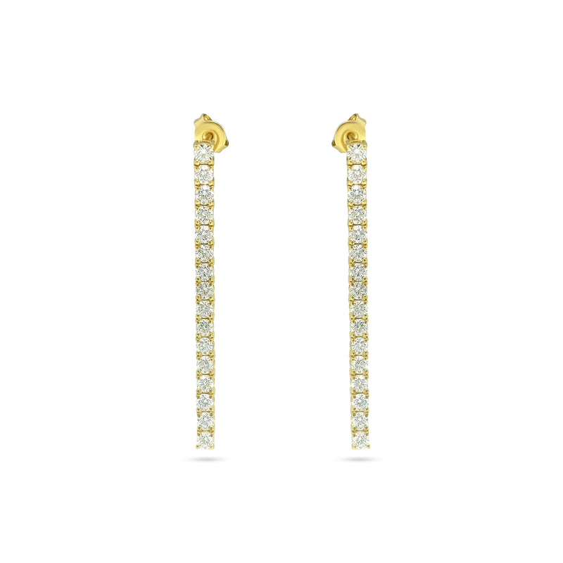 3.50cwt Diamond Tennis Earrings for Her