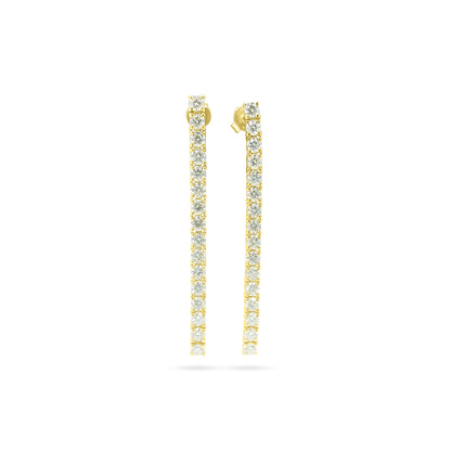 3.50cwt Diamond Tennis Earrings for Her