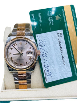Rolex Datejust Two Tone With Paper 116201