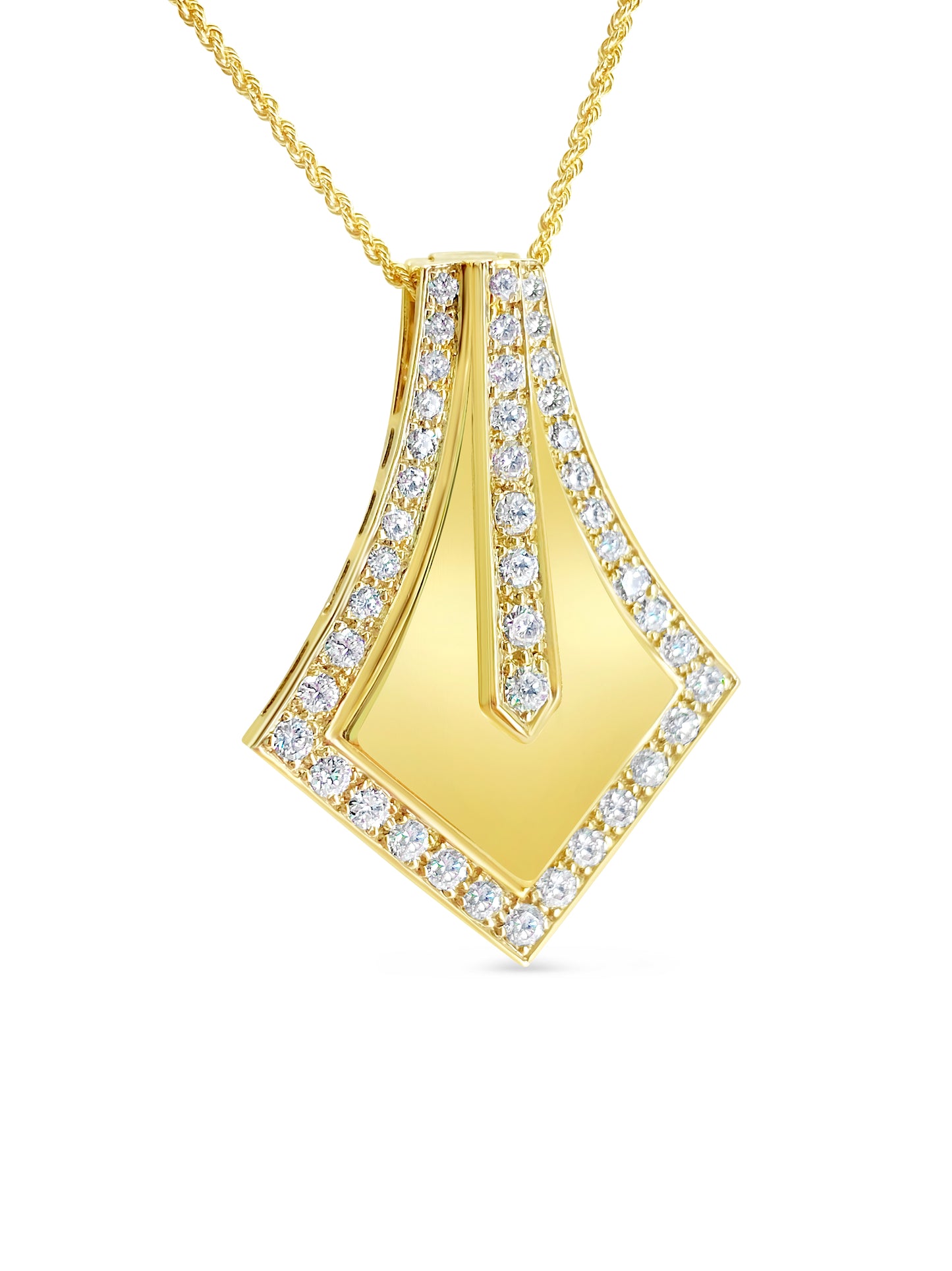 Vintage 3.04 Carat Diamond Pendant For Her