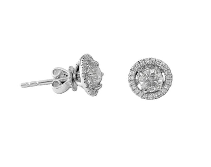 Luxury, 18K White Gold & Diamond Jacket Earrings.