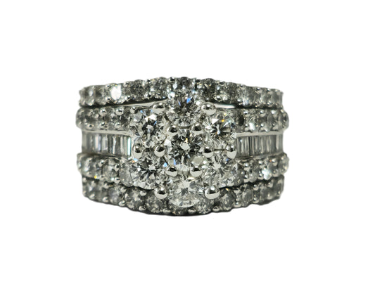 3.75ct Diamond 14K White Gold Womens Ring