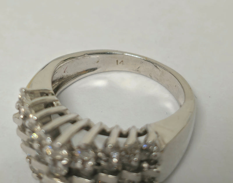 14K White Gold, 1.00 carat VS/G Diamond Cocktail Ring
