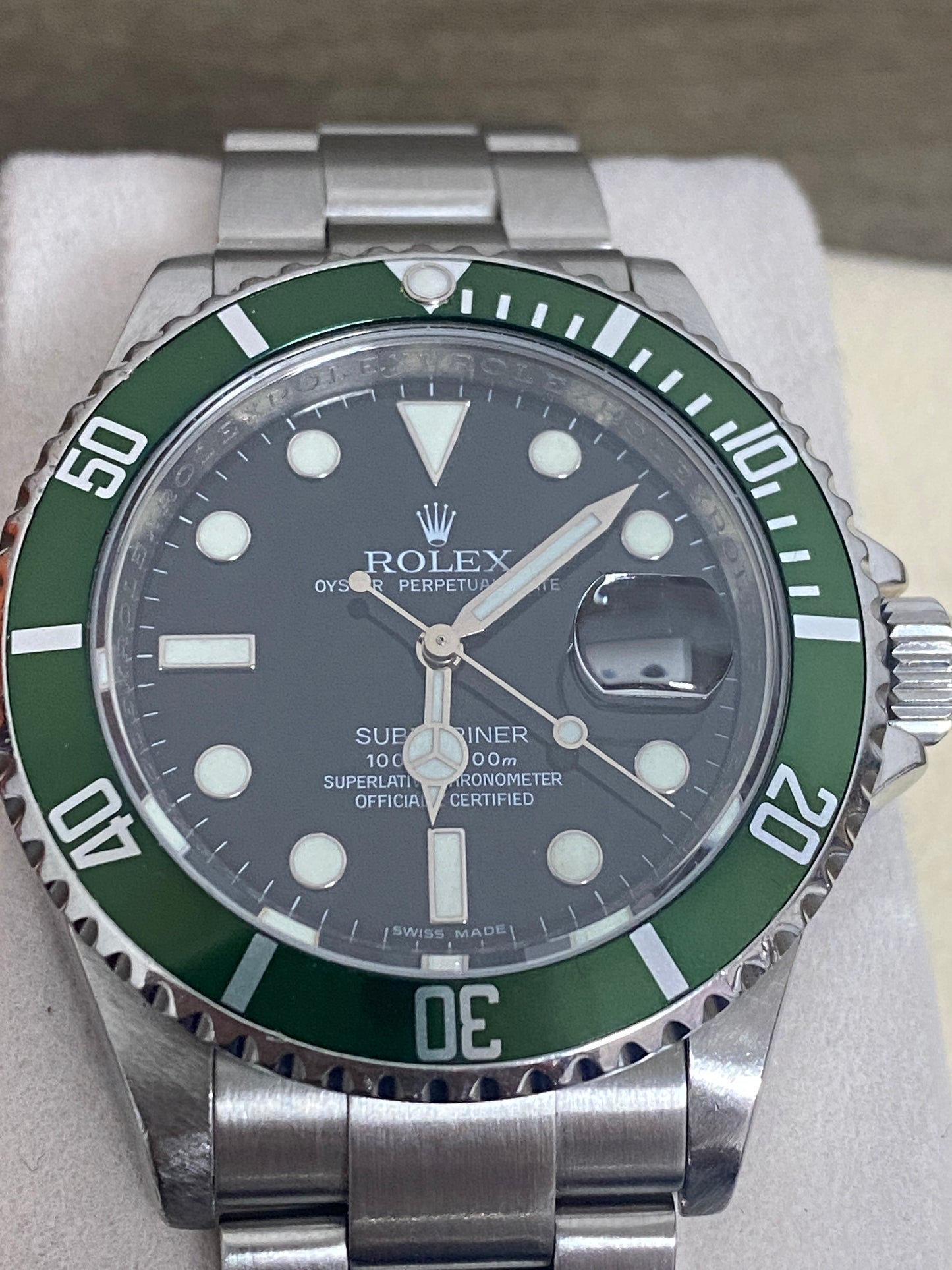 Rolex Submariner Kermit 40mm Steel Watch