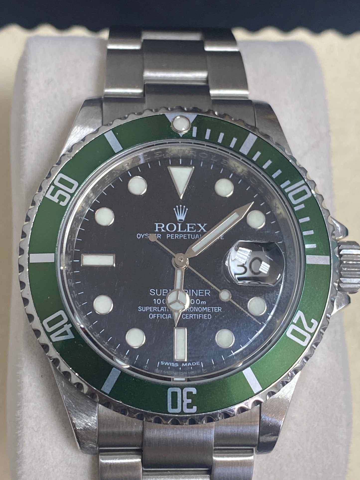 Rolex Submariner Kermit 40mm Steel Watch