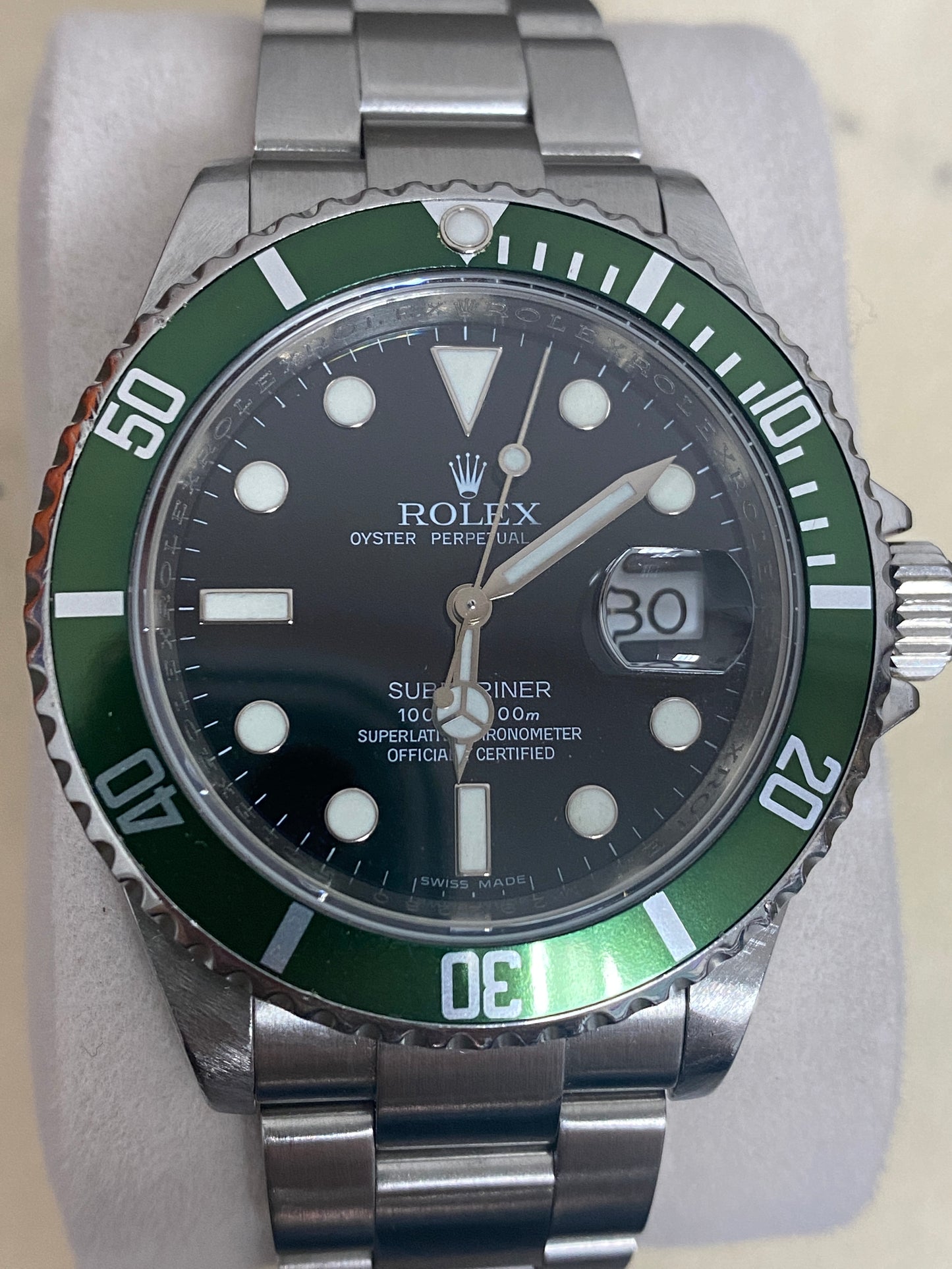 Rolex Submariner Kermit 40mm Steel Watch