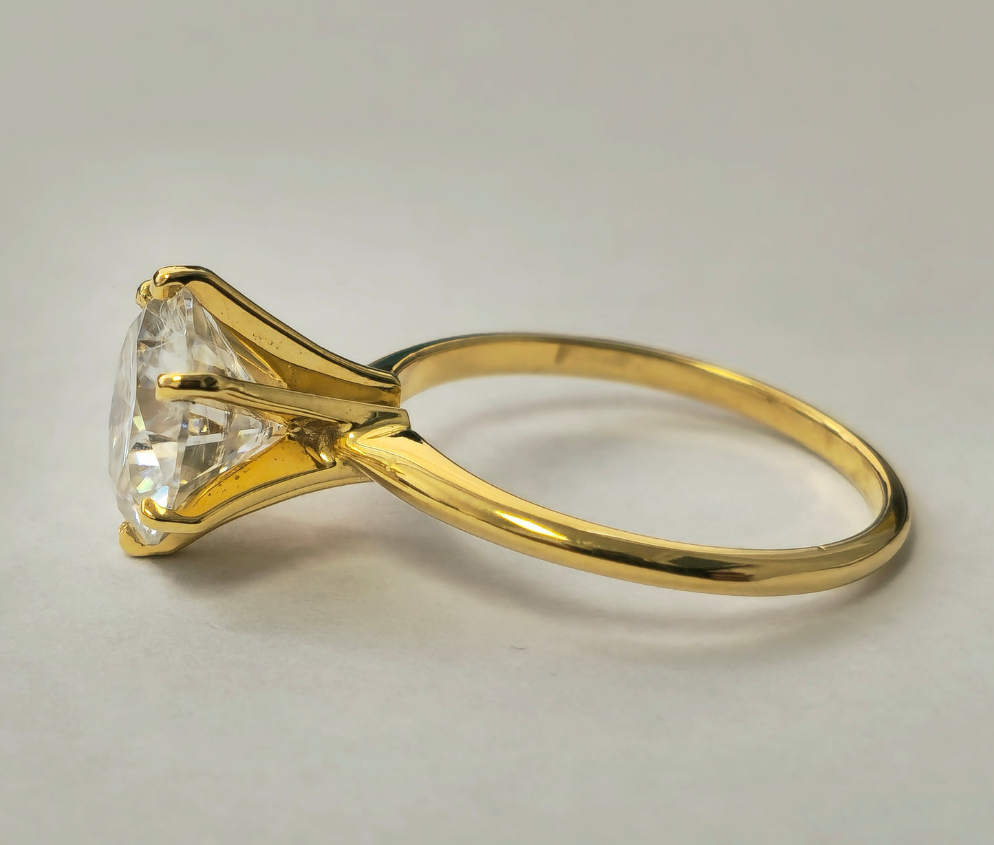 2.60 Carat Solitaire Diamond Engagement Ring in 14k Gold