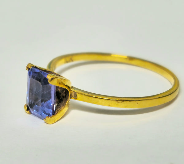 2.50 Carat Natural Tanzanite Ring For Womens