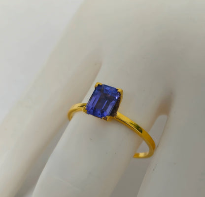 2.50 Carat Natural Tanzanite Ring For Womens