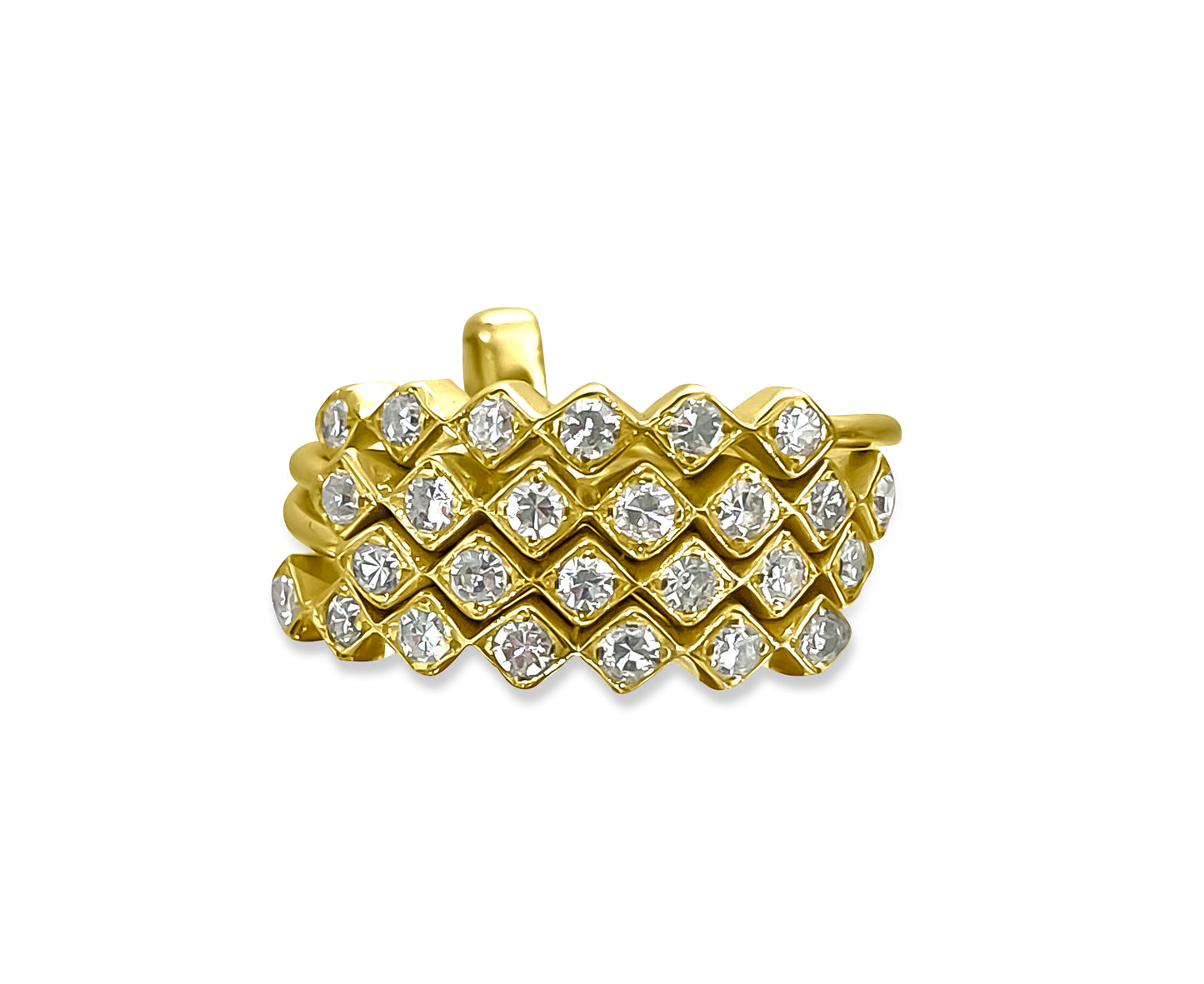 Vintage 1.00 Carat Diamond Stackable Ring in 14k Gold