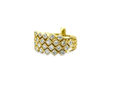 Vintage 1.00 Carat Diamond Stackable Ring in 14k Gold