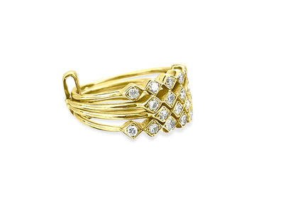 Vintage 1.00 Carat Diamond Stackable Ring in 14k Gold