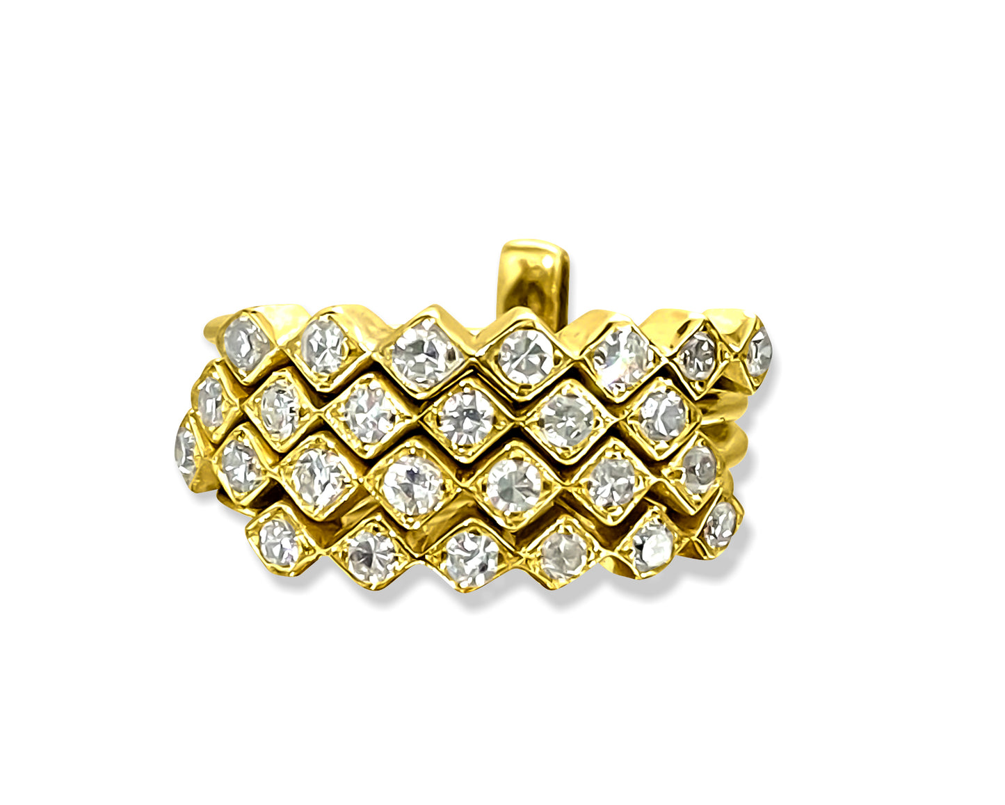 Vintage 1.00 Carat Diamond Stackable Ring in 14k Gold