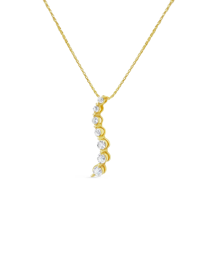 Vintage 0.80 Carat Diamond Pendant Necklace For Her