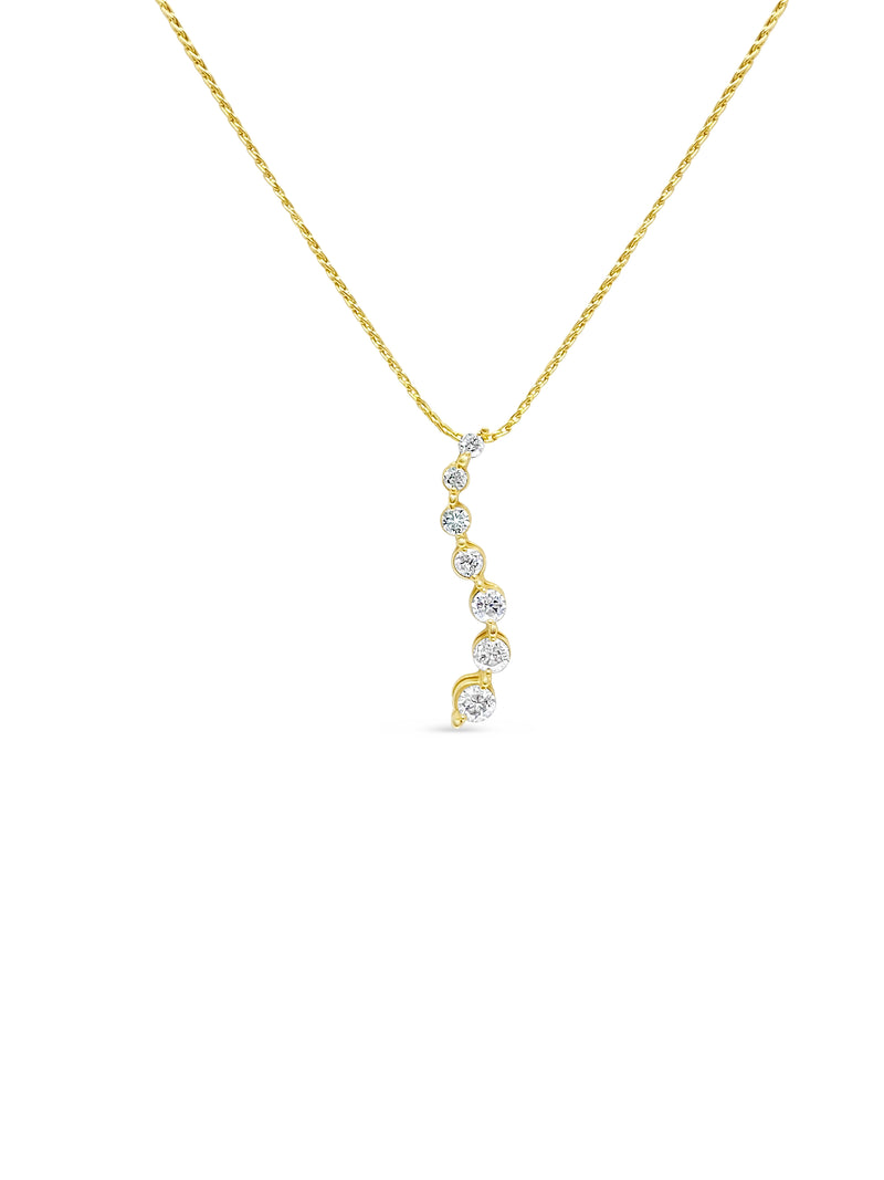 Vintage 0.80 Carat Diamond Pendant Necklace For Her