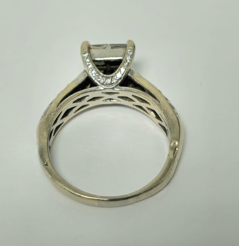 Mid Century Handmade Vintage 1.30 Carat Diamond Ring