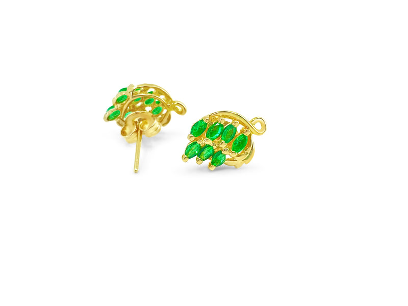 Collectible Natural 2.25 Carat Emerald Earrings for Her