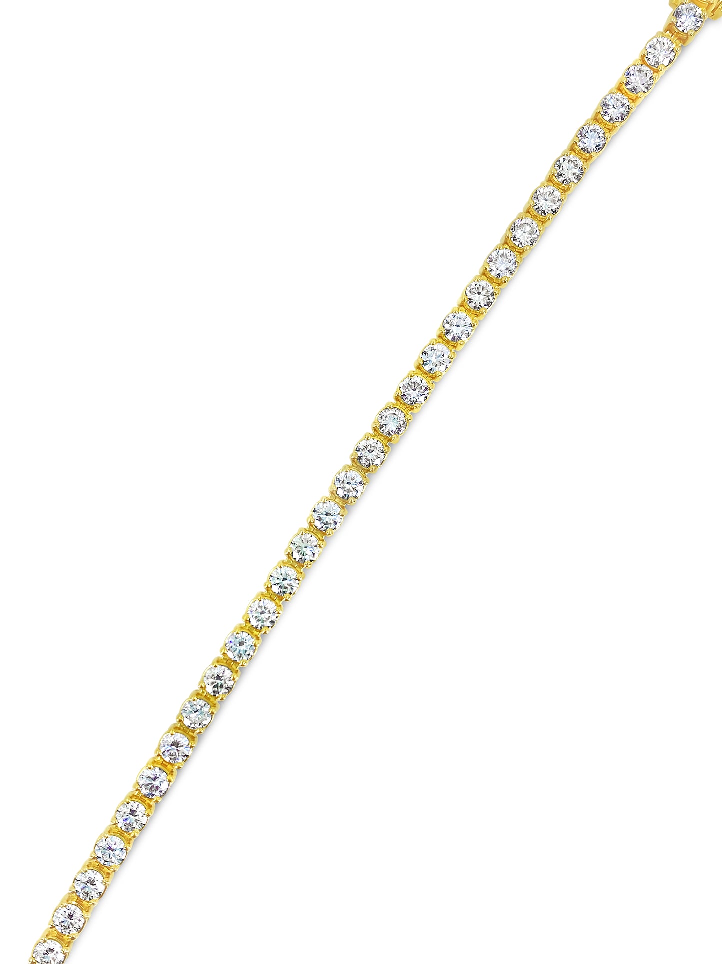 12.33 Carat Diamond Tennis Bracelet in 14k Gold