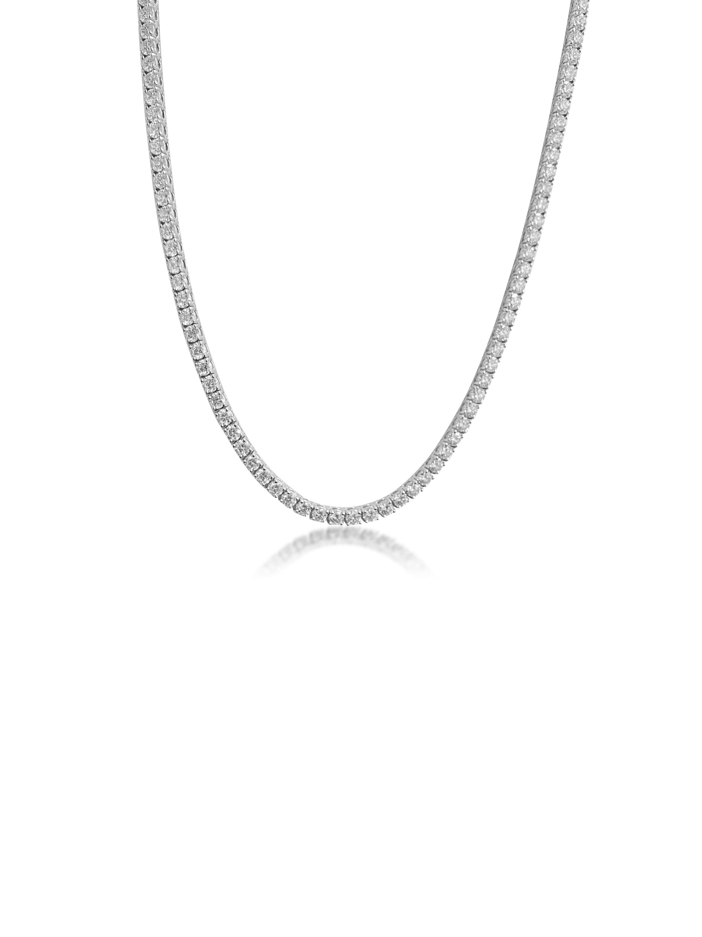 14.6ct VVS Diamond Tennis Necklace