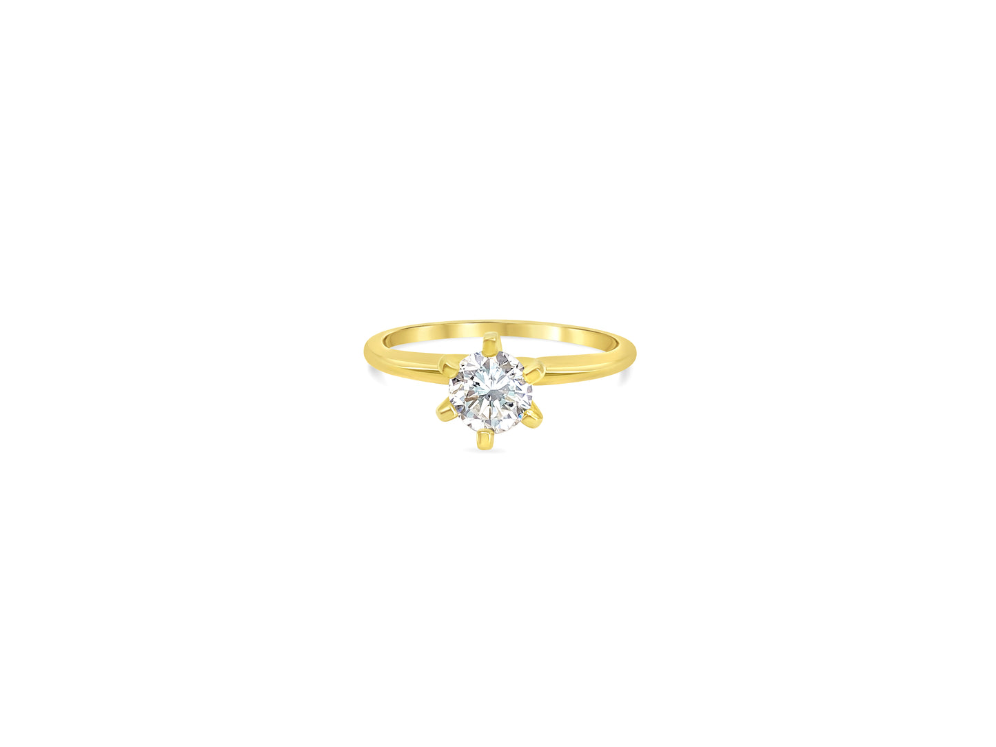 Classic 7/10 Carat Diamond Solitaire Engagement Ring