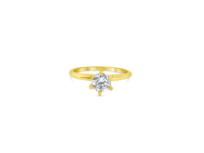 Classic 7/10 Carat Diamond Solitaire Engagement Ring