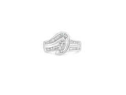 2.39 Carat Diamond Engagement Cluster Ring