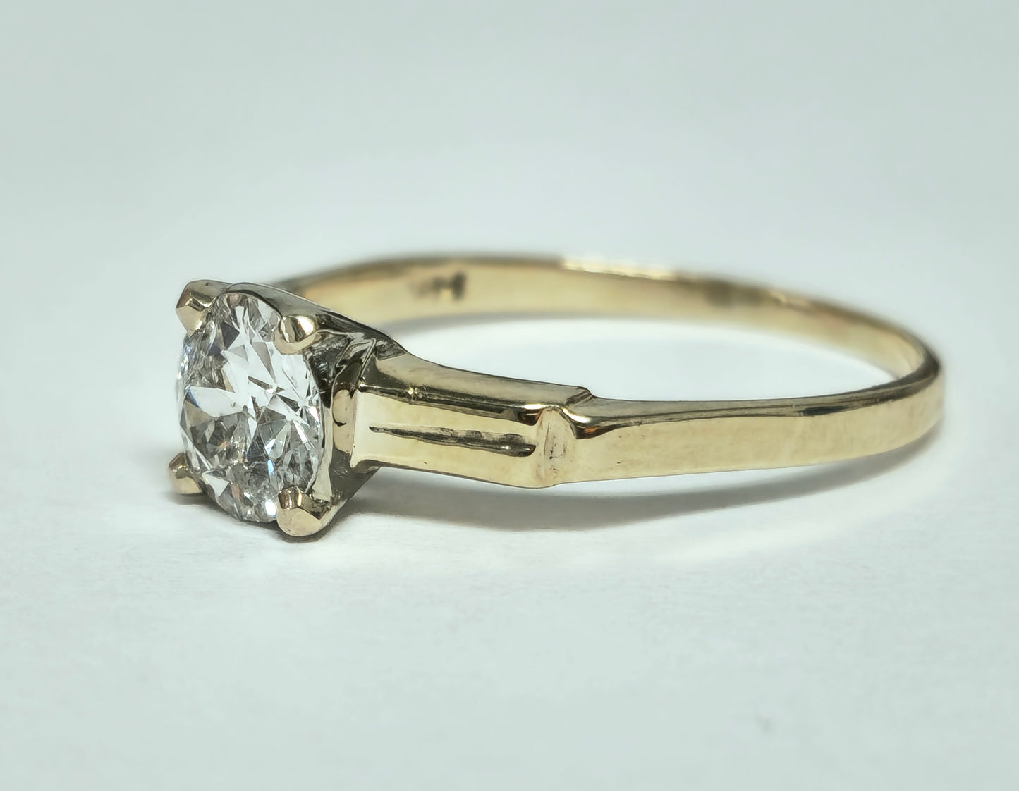 Vintage 1.03 Carat Solitaire Engagement Ring