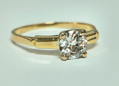 Vintage 1.03 Carat Solitaire Engagement Ring