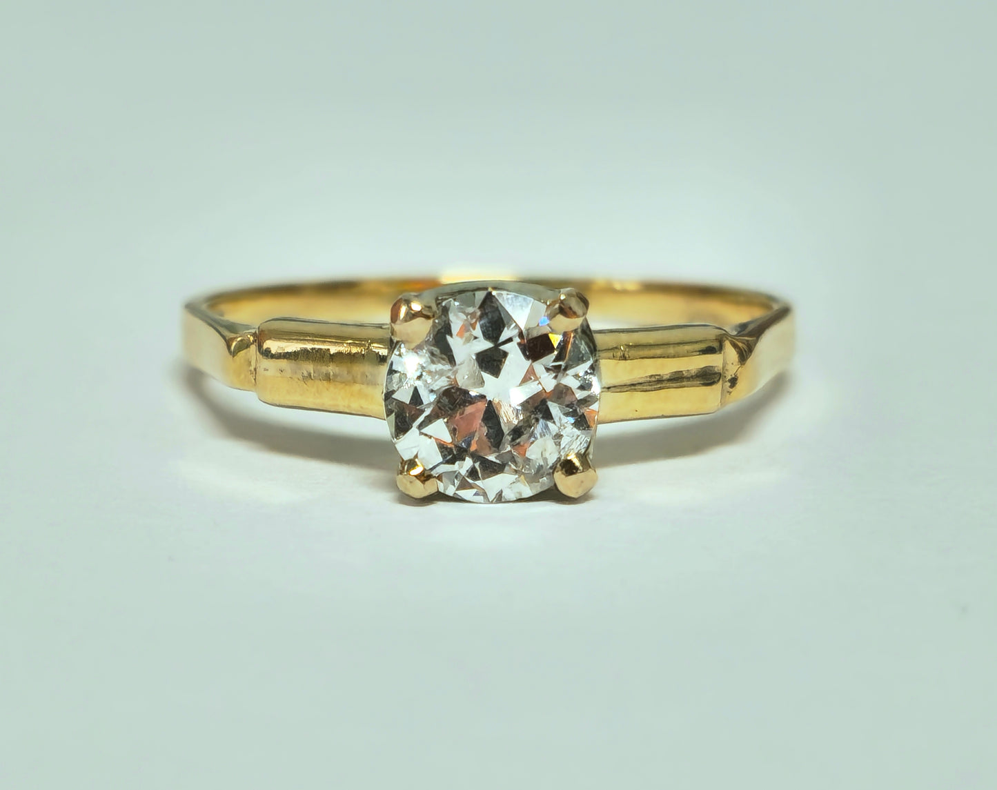 Vintage 1.03 Carat Solitaire Engagement Ring