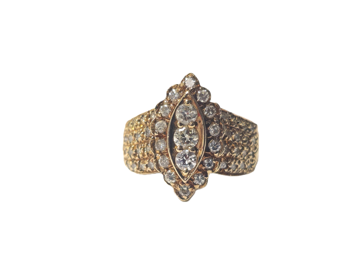 Classic 14k Yellow Gold Diamond Ring