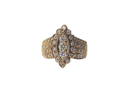 Classic 14k Yellow Gold Diamond Ring