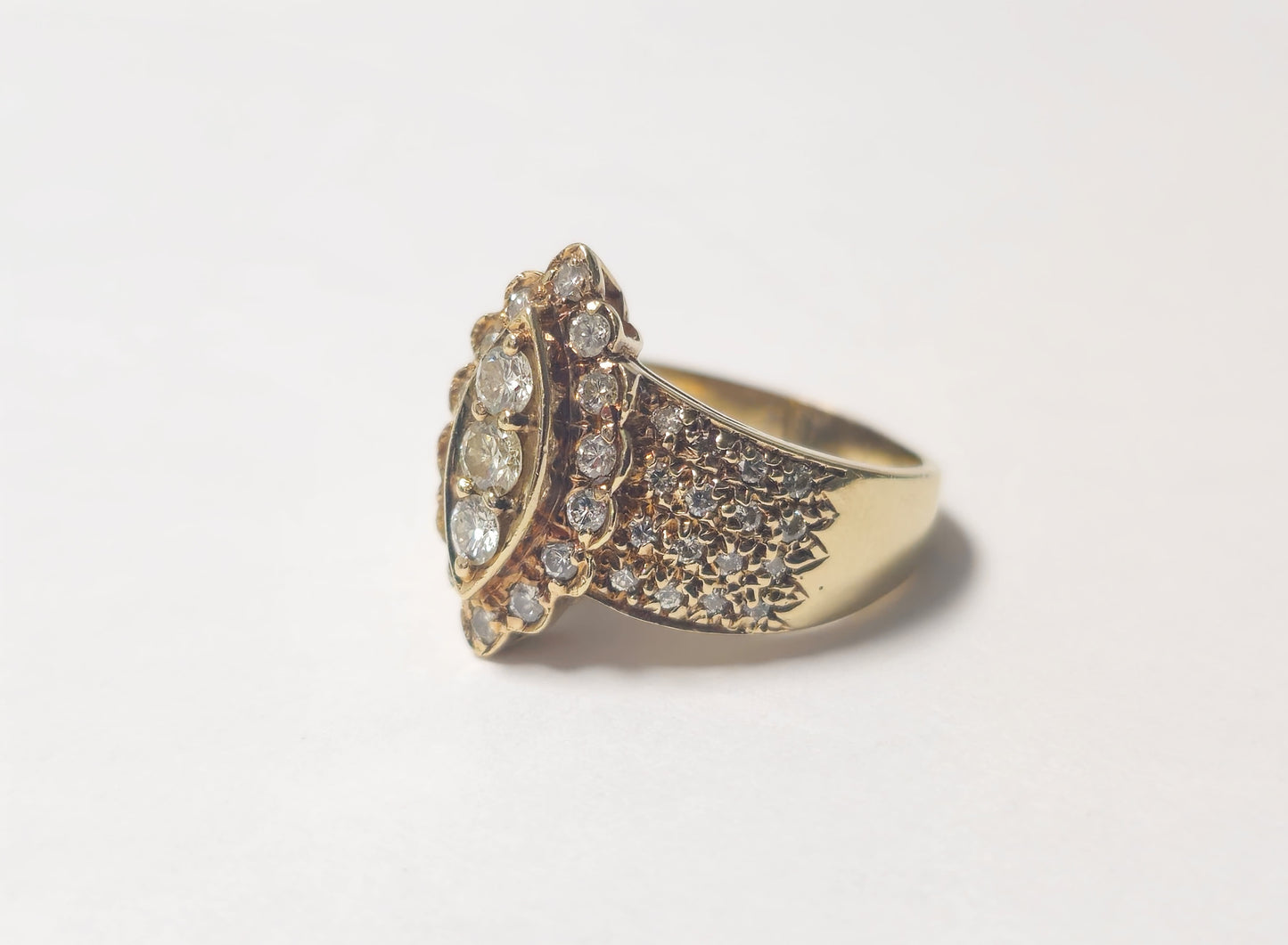 Classic 14k Yellow Gold Diamond Ring