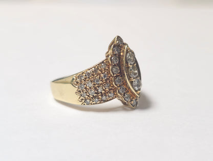 Classic 14k Yellow Gold Diamond Ring