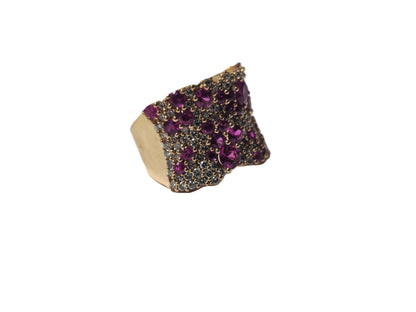 Classic 1ct Ruby and Diamond Ring in 14k Gold