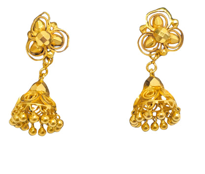 22k Gold Middle Eastern/Indian Gold Earrings