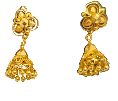 22k Gold Middle Eastern/Indian Gold Earrings