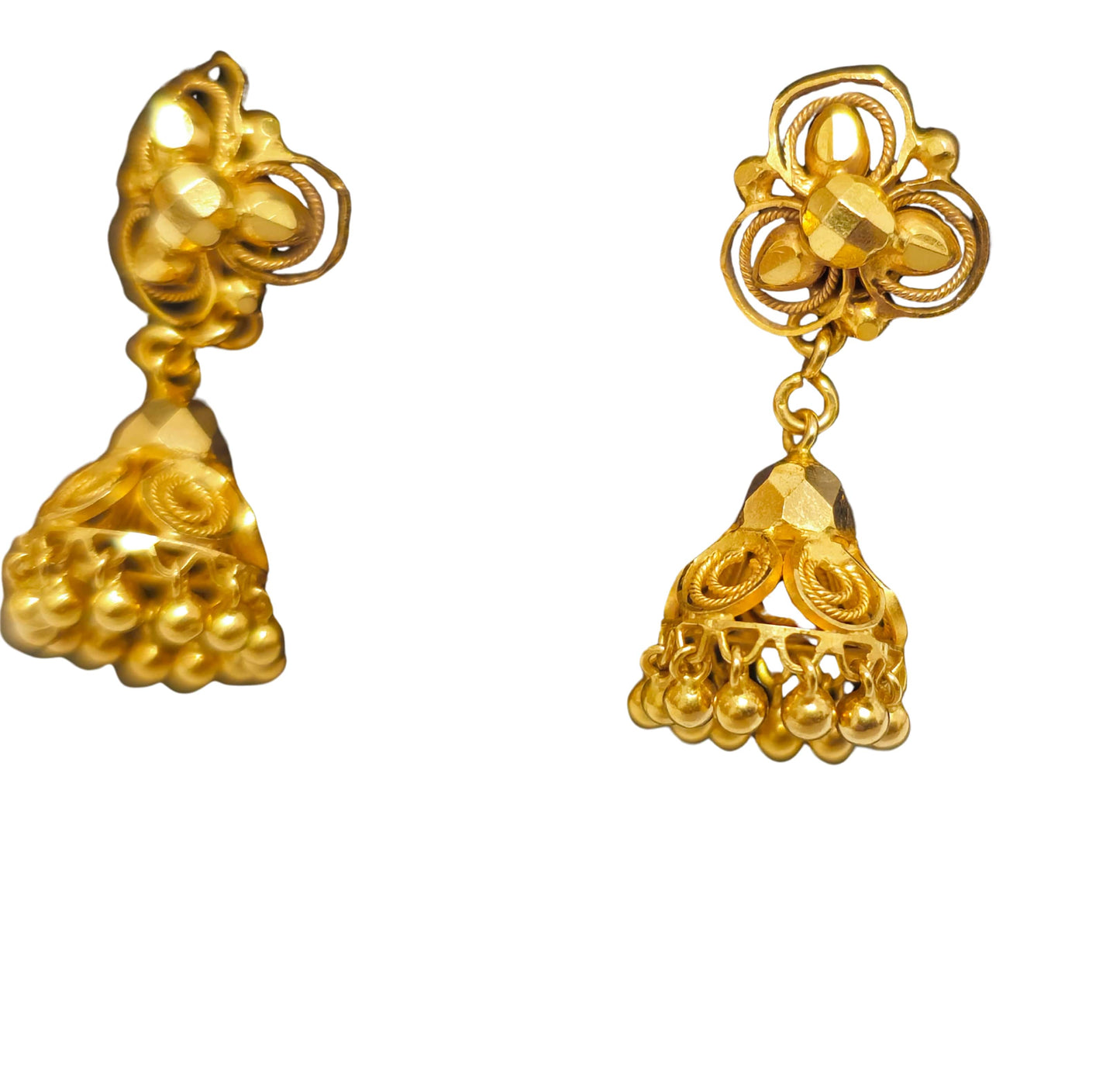 22k Gold Middle Eastern/Indian Gold Earrings