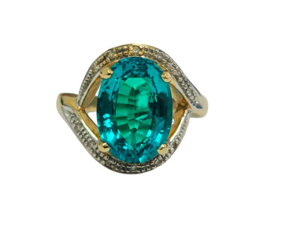 14k Yellow Gold Emerald Ring