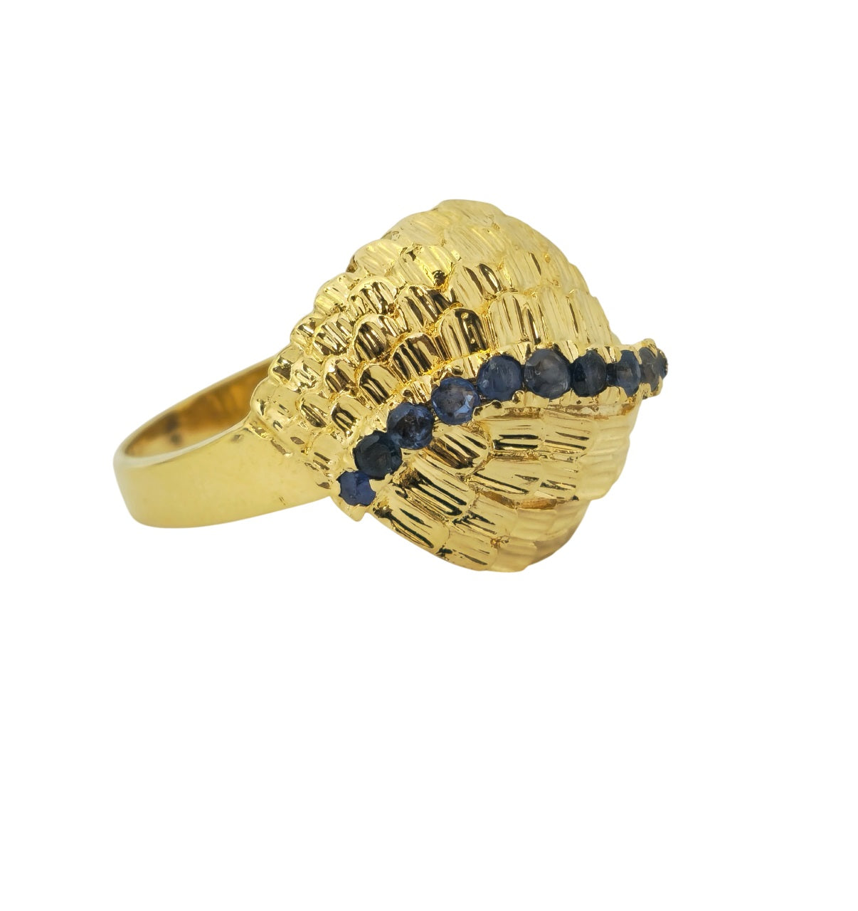 Blue Sapphire 18k Gold Ring