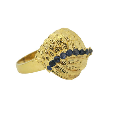 Blue Sapphire 18k Gold Ring