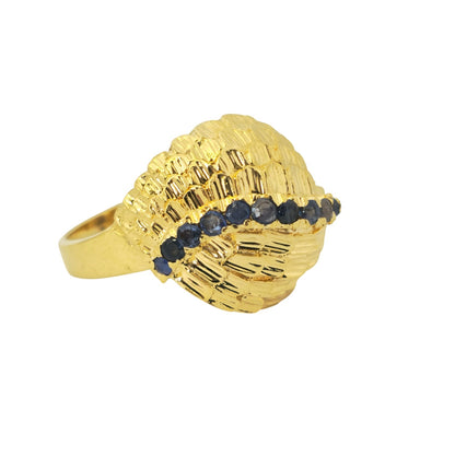 Blue Sapphire 18k Gold Ring