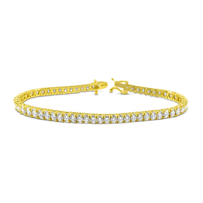 6.25ct Diamond Tennis Braclet. VVS Diamonds in 14k Gold