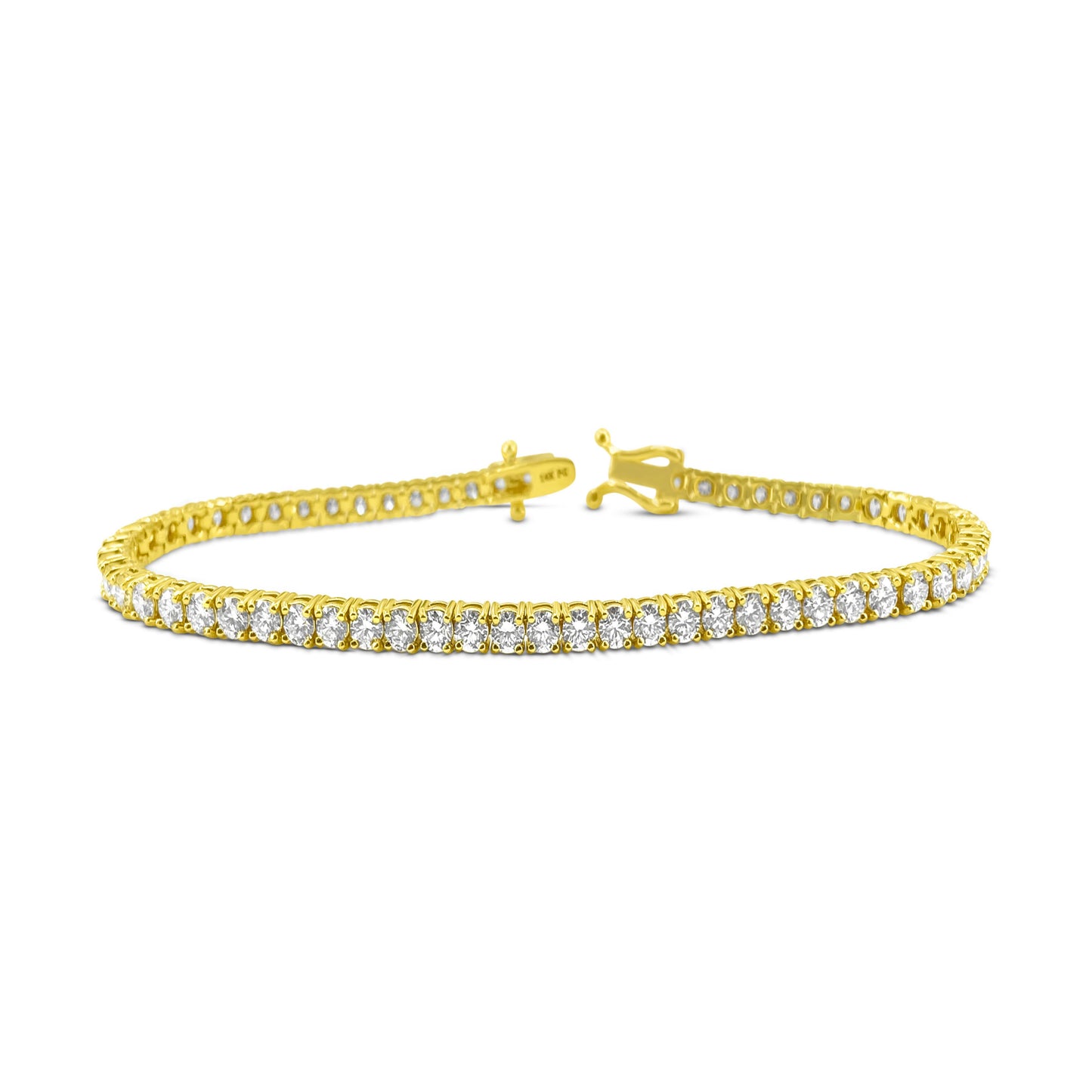 6.25ct Diamond Tennis Braclet. VVS Diamonds in 14k Gold