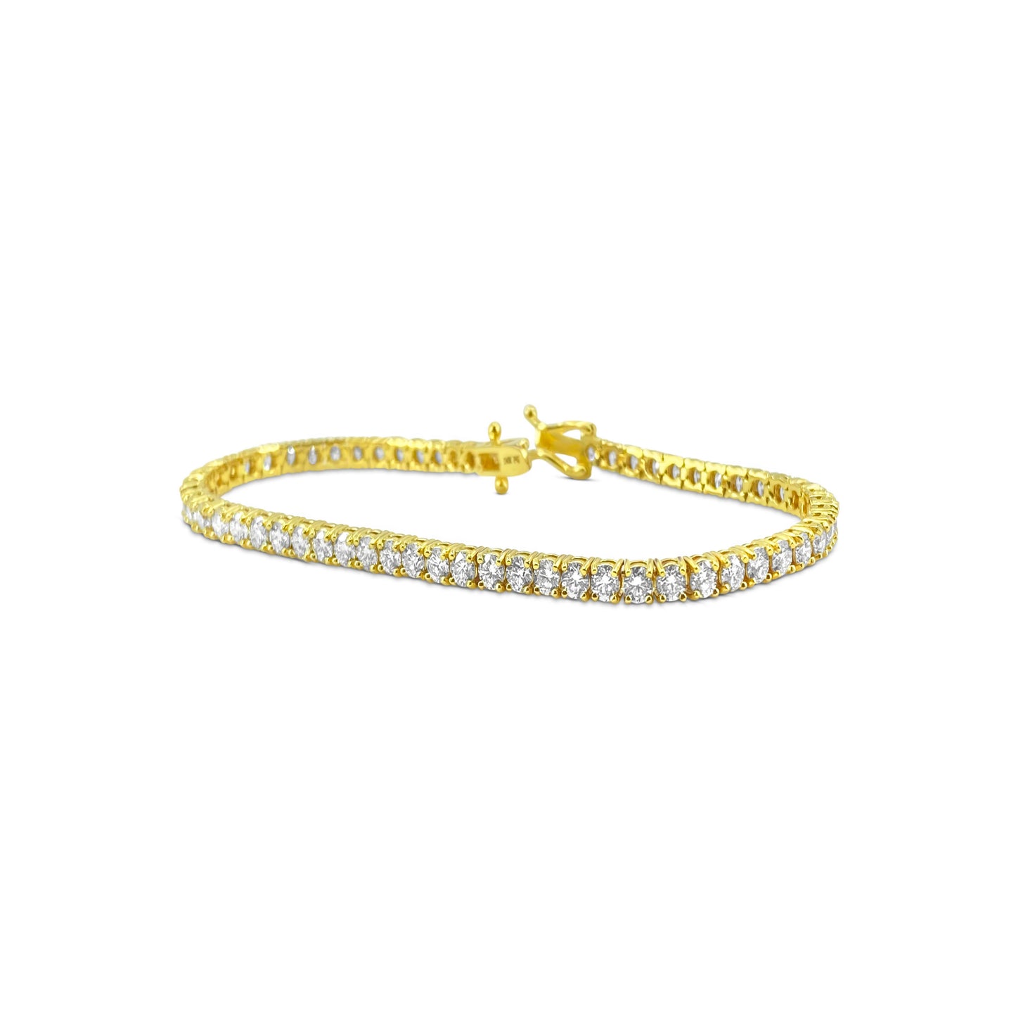 6.25ct Diamond Tennis Braclet. VVS Diamonds in 14k Gold