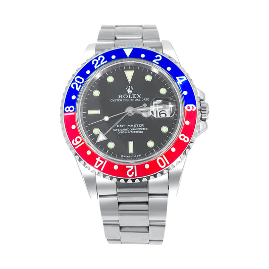 Rolex 16700 Pepsi GMT Mens Stainless Steel