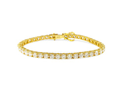 10.50 Carat VVS Diamond Tennis Bracelet in 14k